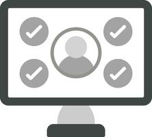 Valid User Profile Vector Icon