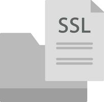 ssl archivo vector icono