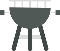 icono de vector de parrilla de barbacoa