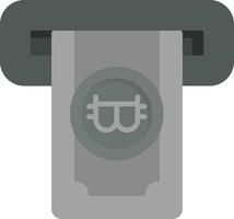 criptomoneda Cajero automático vector icono