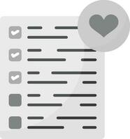 Wishlist Vector Icon