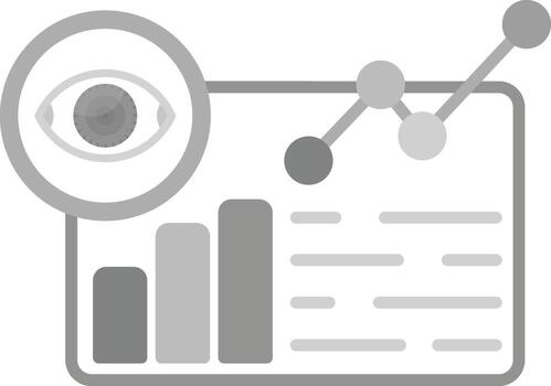icono de vector de visualización de datos