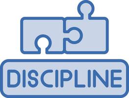 disciplina vector icono