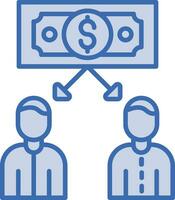 Peer to Peer Lending Vector Icon