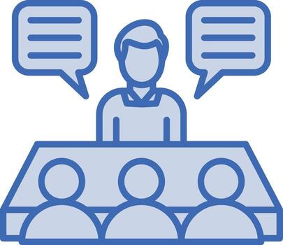 grupo entrevista vector icono