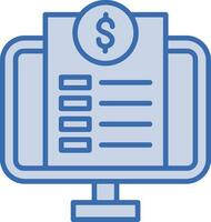 Online Invoice Vector Icon