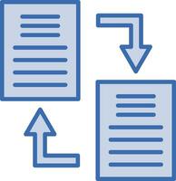 Documents Exchange Vector Icon