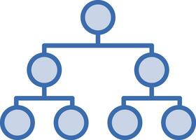 Circle Picture Hierarchy Vector Icon
