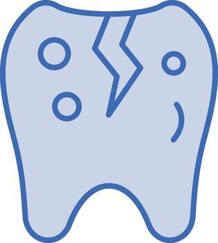 icono de vector de problema de diente