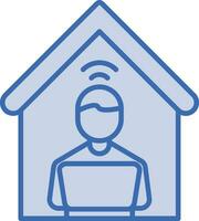 Remote Work Vector Icon