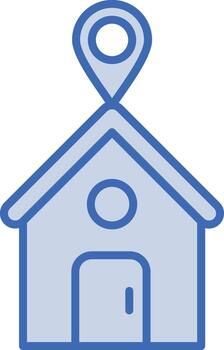 hiperlocal vector icono