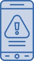 Mobile Warning Vector Icon