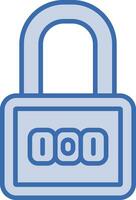 Number Padlock Vector Icon