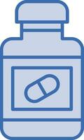 Pills Bottle Vector Icon