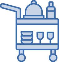 Serving Cart Vector Icon