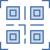 icono de vector de código qr