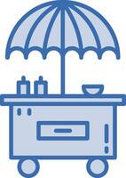 Burger Cart Vector Icon