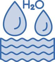 H2O Vector Icon