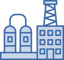 Oil Refinery Vector Icon