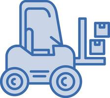 Forklift Vector Icon