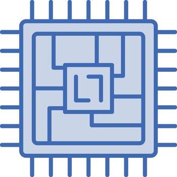 icono de vector de microchip