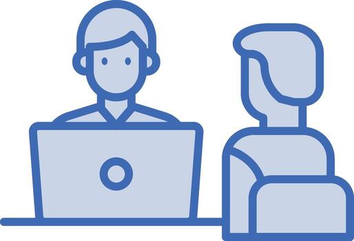 icono de vector de entrevista