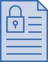 Document Locked Vector Icon