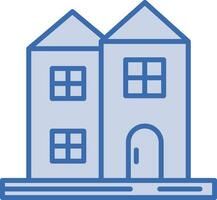 Duplex House Vector Icon