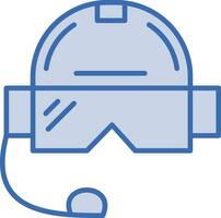 Pilot Helmet Vector Icon