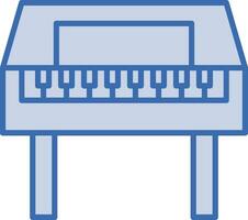 Wooden Piano Vector Icon