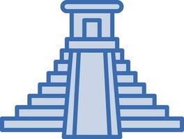 Chichen itza vector icono