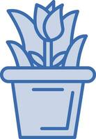 Flower Pot Vector Icon