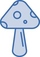 Spring Mushroom Vector Icon