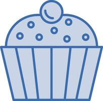 icono de vector de cupcake