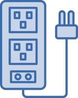 icono de vector de cable de extensión