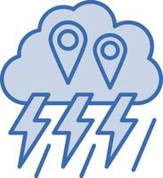 Storm Location Vector Icon