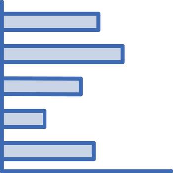Horizontal Bars showing Progress Vector Icon