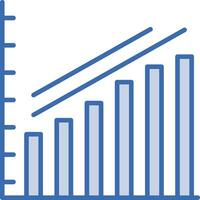 Escalating Bar Graph Vector Icon