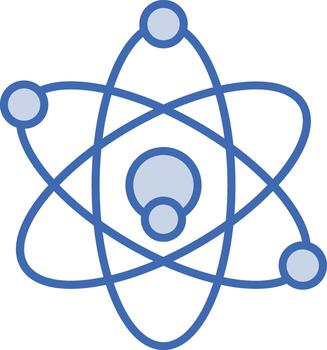 icono de vector de átomo
