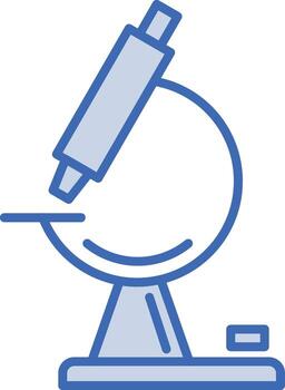 icono de vector de microscopio