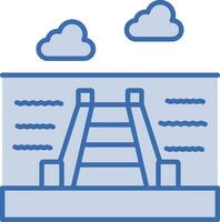 Dock Landscape Vector Icon