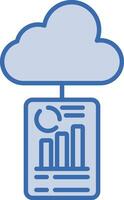 Cloud Reporting Vector Icon
