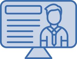 Online Lecture Vector Icon