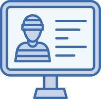 Criminal Database Vector Icon