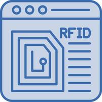 radio frecuencia identificación vector icono