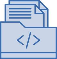 codificación carpeta vector icono