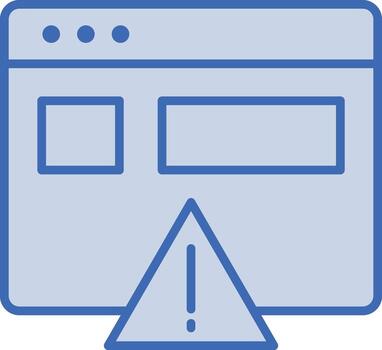 sitio web error vector icono