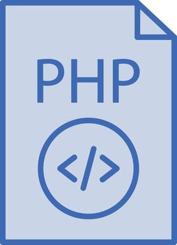 icono de vector de archivo php