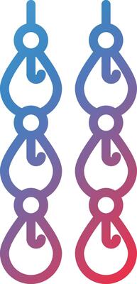 Fish Stringer Vector Icon