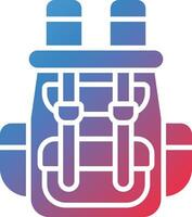 icono de vector de mochila